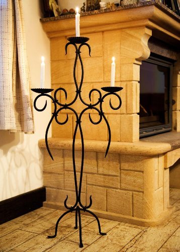 Amazon.de: Kerzenständer Artus 100 cm Schmiedeeisen 21216